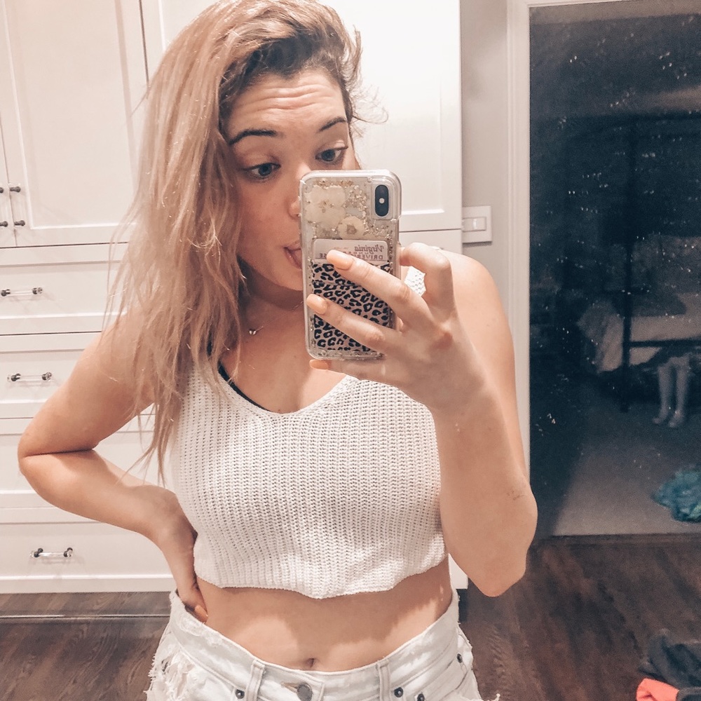 Woven crop top